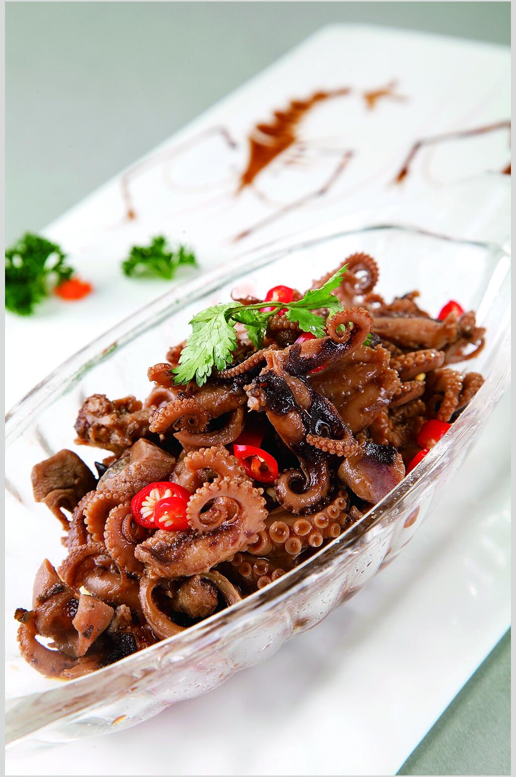 风味八爪鱼食物图片素材
