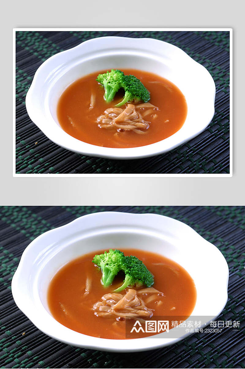 新鲜杏鲍菇捞饭图片素材