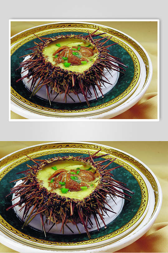 海胆蒸蛋餐饮图片