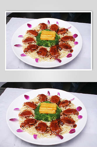 黑椒鹅肝食物高清图片