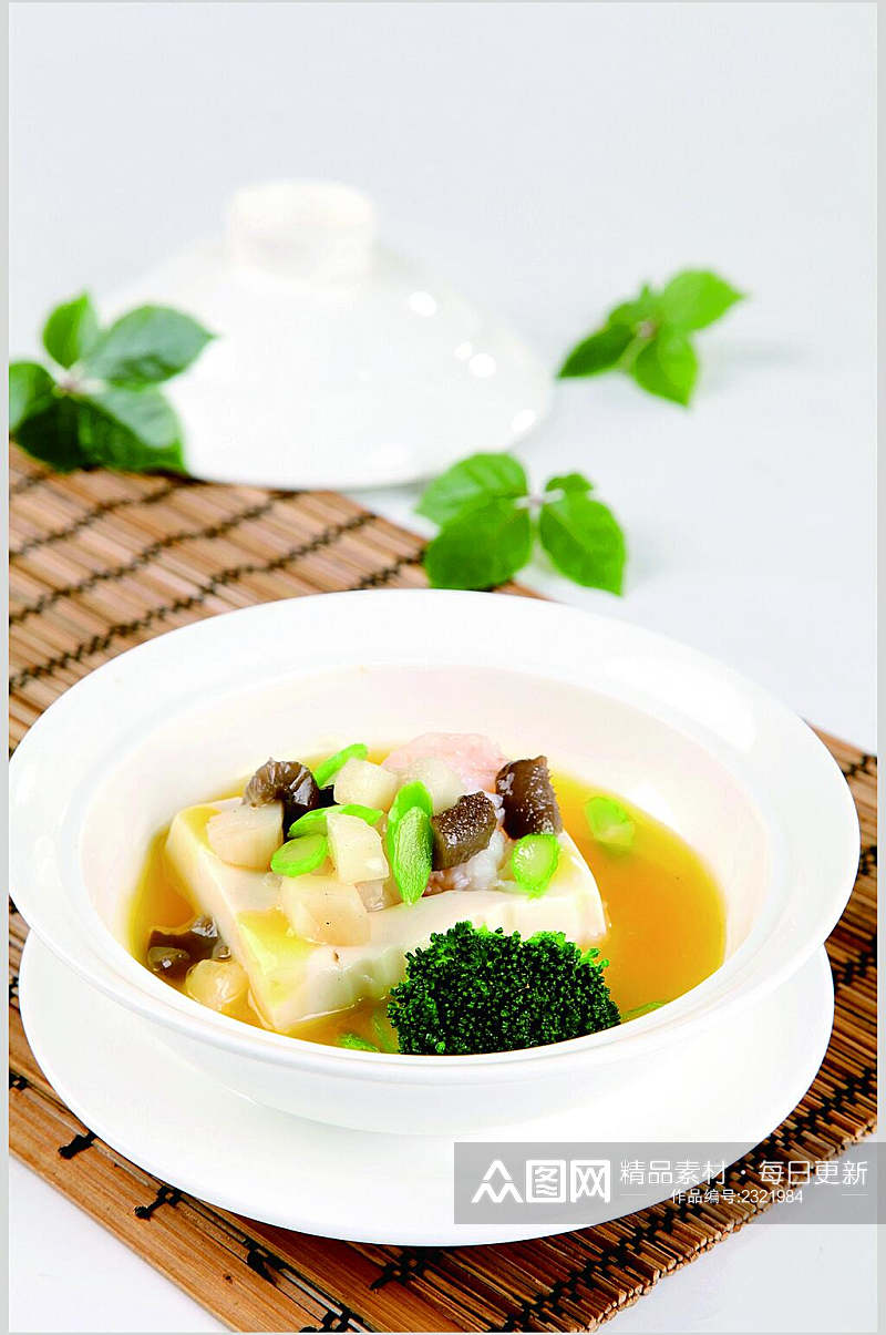 海皇豆腐盏食物高清图片素材