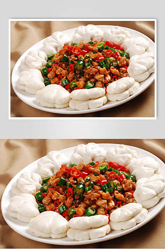 腊八豆烩鸡腿食物实拍图片