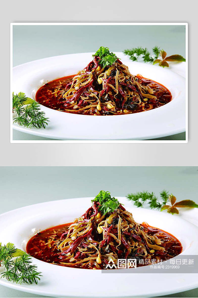 酸菜羊杂食品高清图片素材