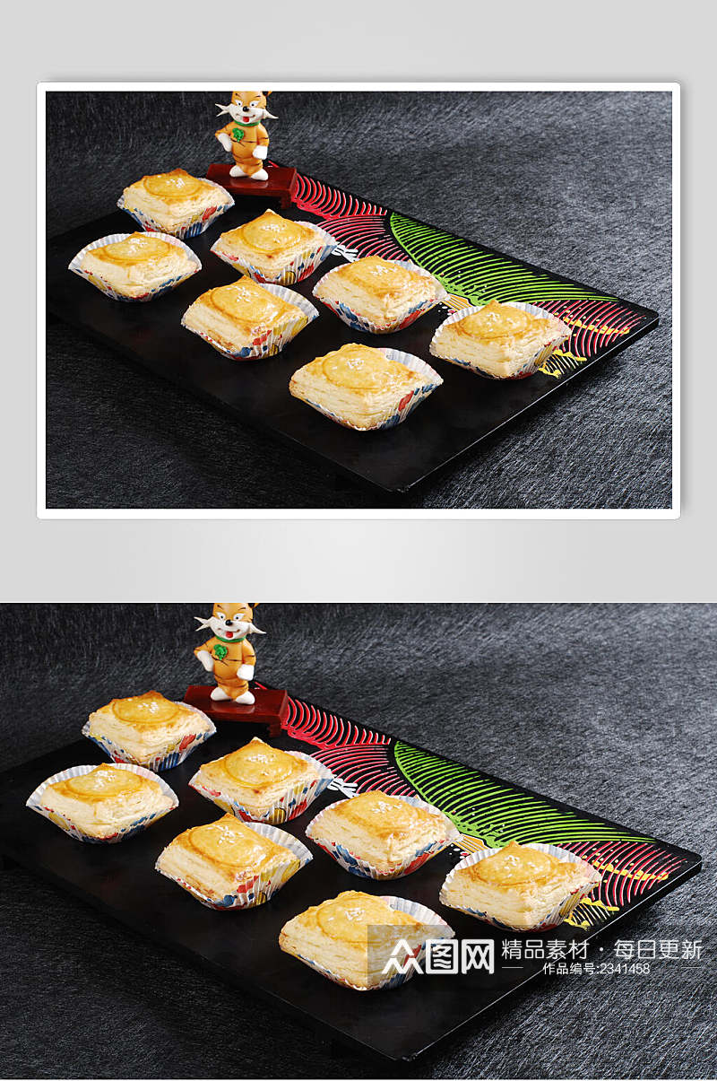 金枕榴莲酥食品摄影图片素材