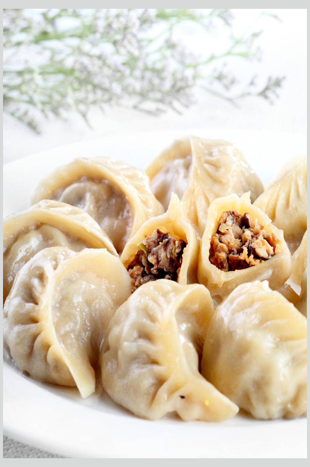 健康美味饺子食品摄影图片素材