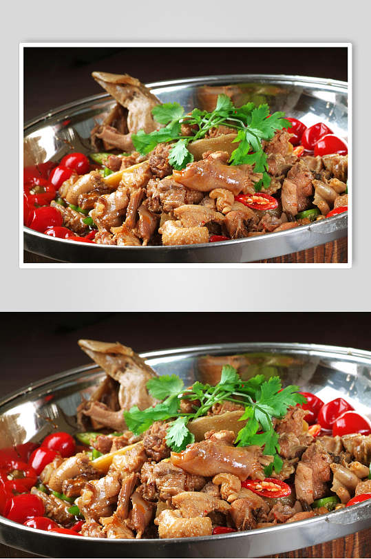 香辣美味鲜锅鸭图片