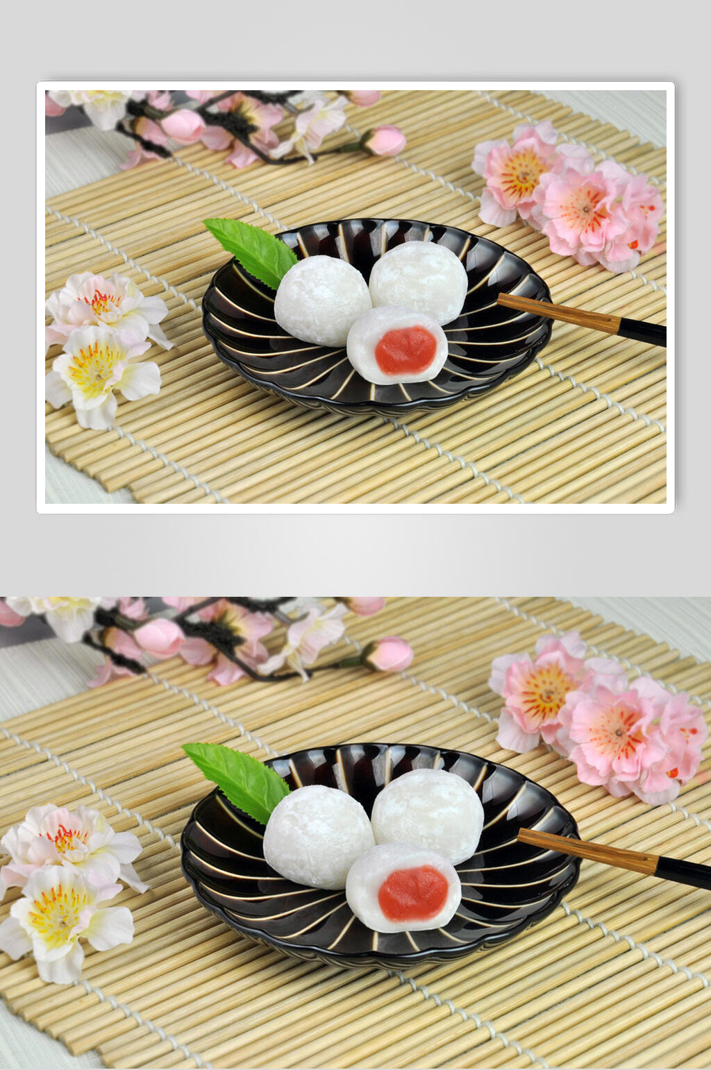 花果味汤圆食物摄影图片素材