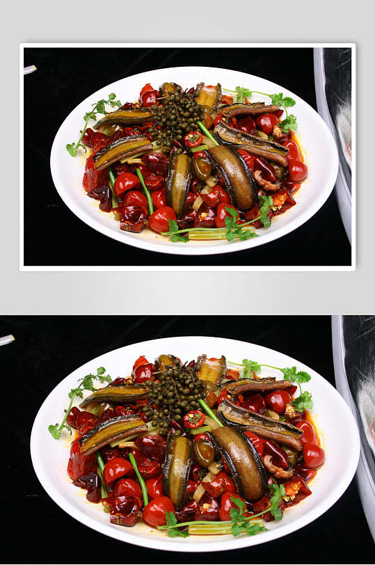 鳝鱼家常菜食物高清图片