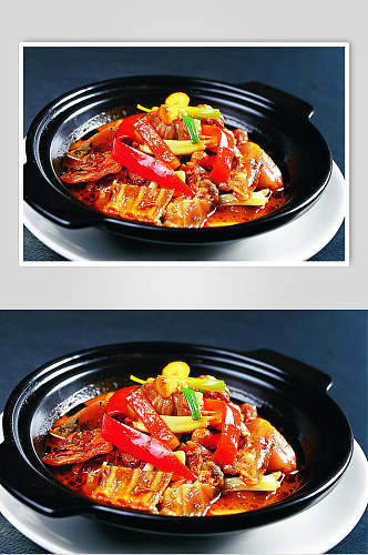 红煨甲鱼食物摄影图片