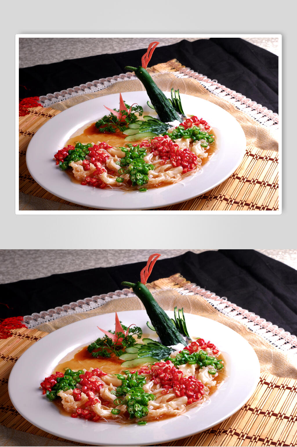 孔雀鸭掌美食图片素材