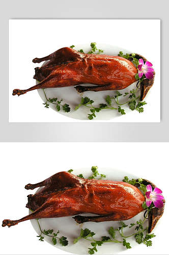 烤鸭卤鸭食物图片