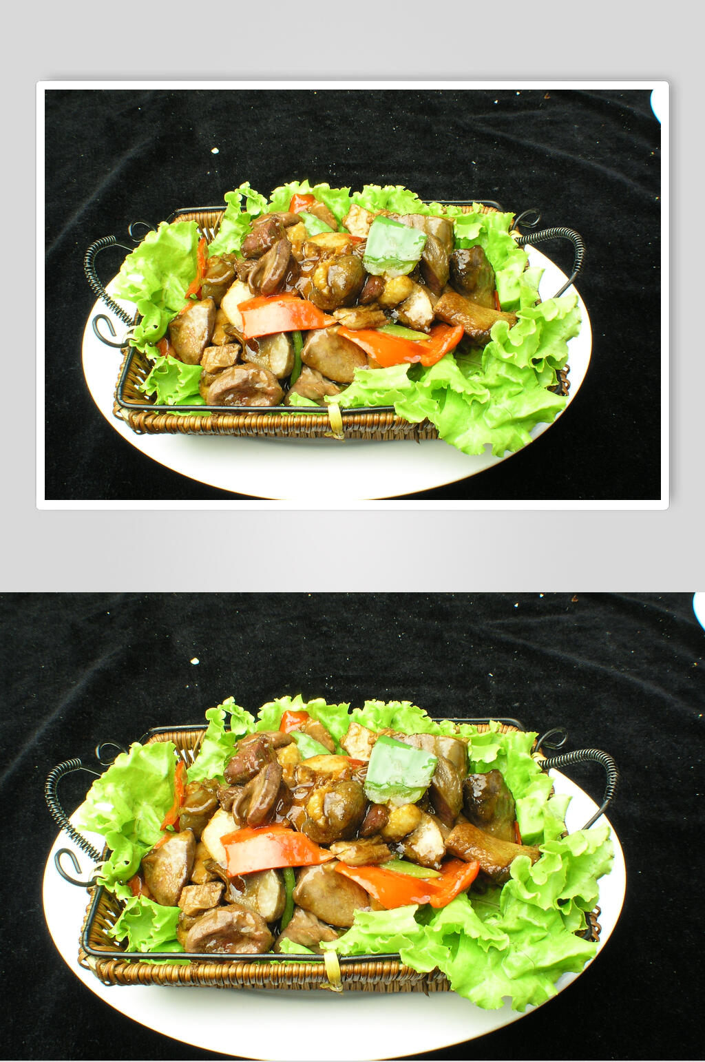 干烧鸭四宝食物图片素材