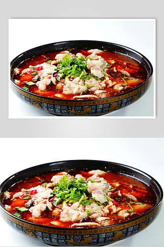 香辣美味酸菜鱼食品摄影图片