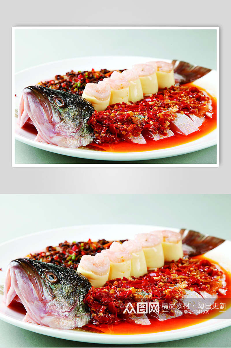 香辣口味鲈鱼食品图片素材