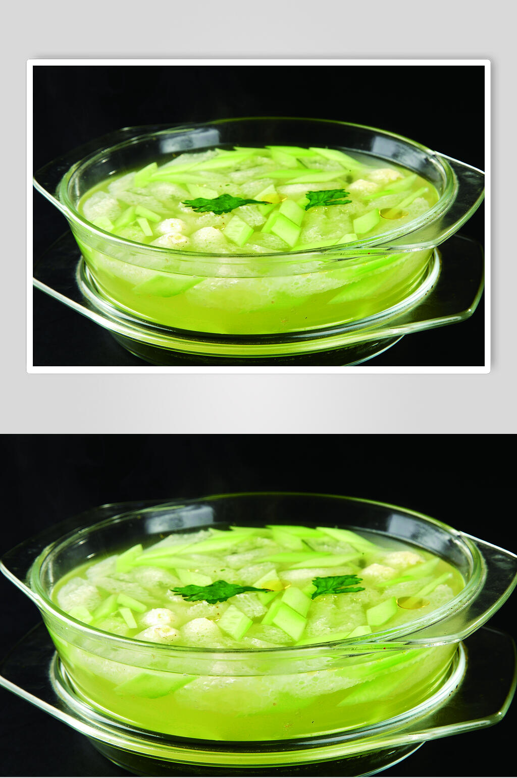 鲜香美味竹笙青瓜汤食品图片素材