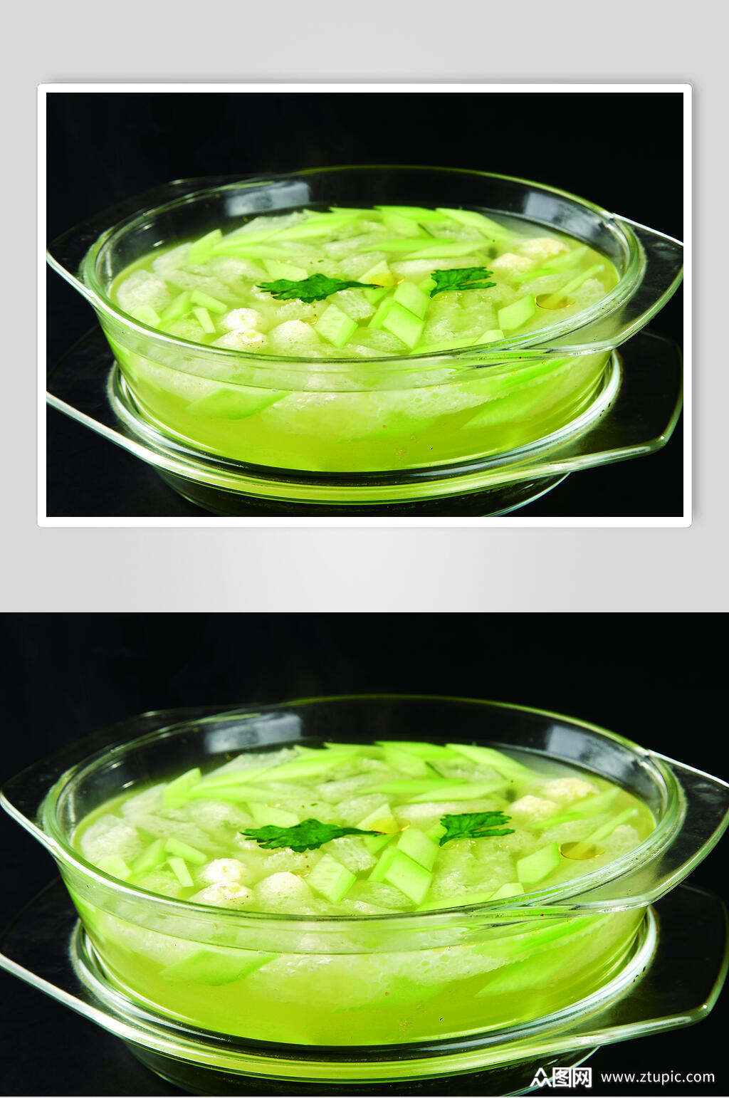 鲜香美味竹笙青瓜汤食品图片