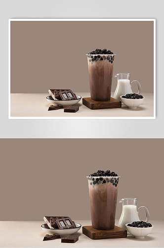 清凉巧克力饮品水果茶图片