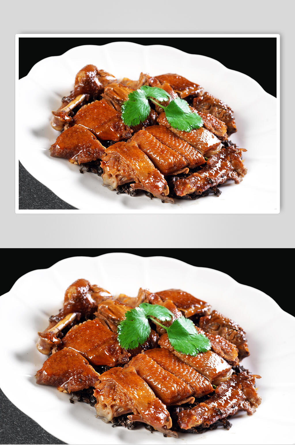 蒸梅菜扣鸭摄影图片素材