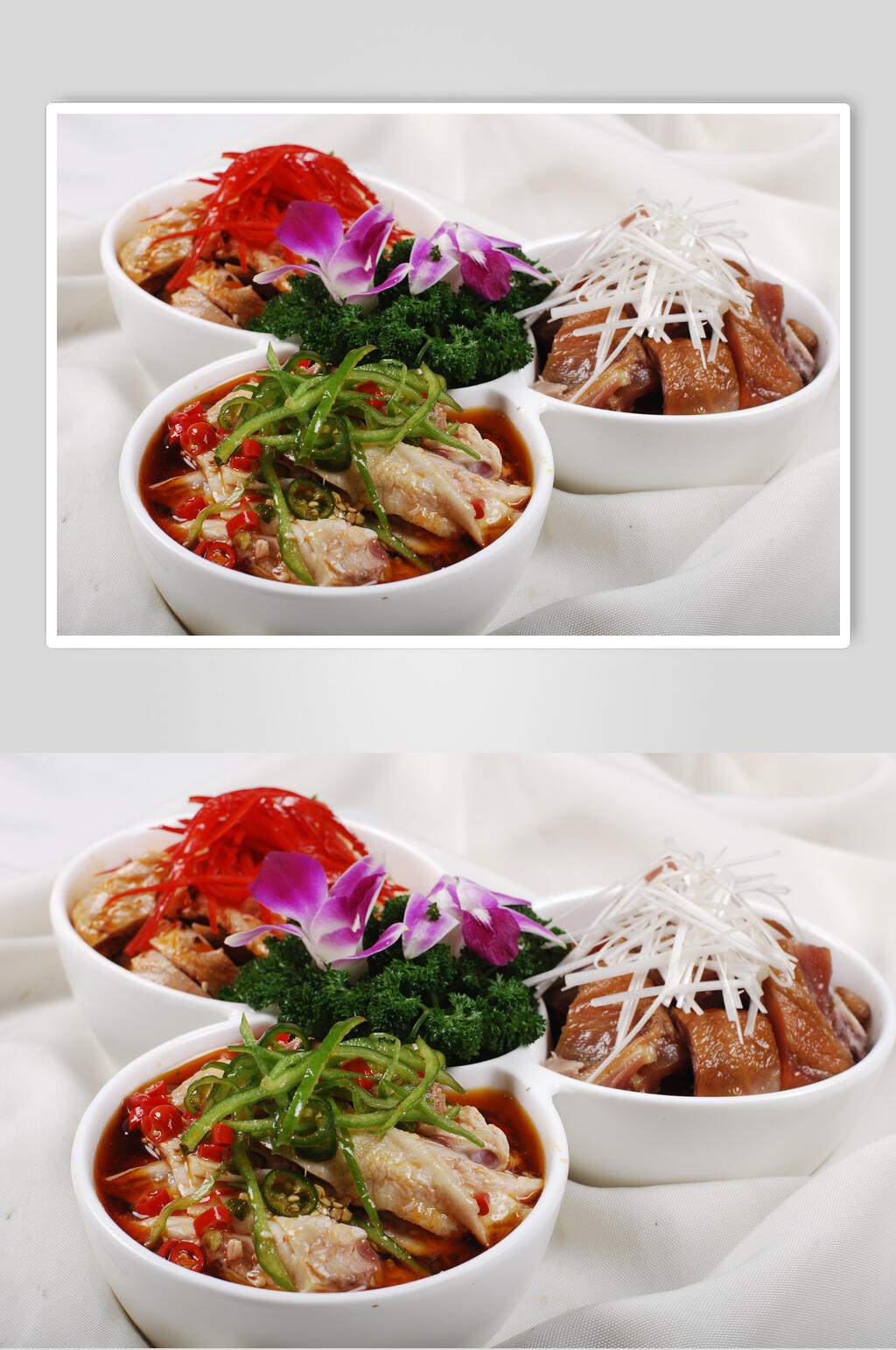 宫廷三味鸡食物高清图片素材