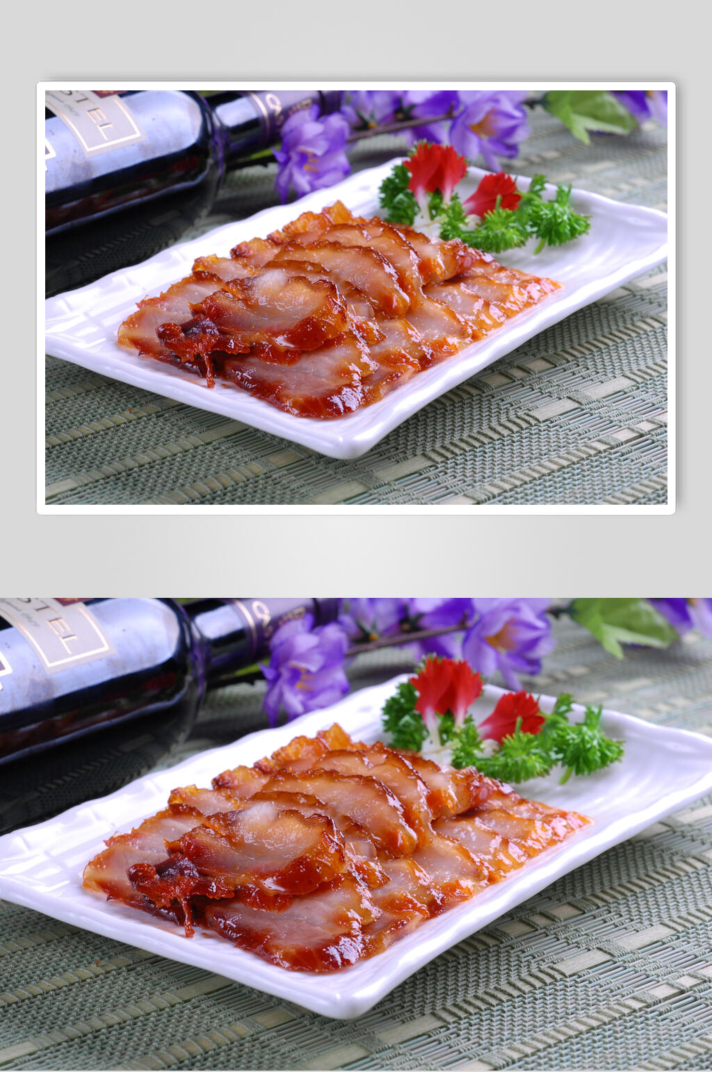 冷蜜汁叉烧食物高清图片素材