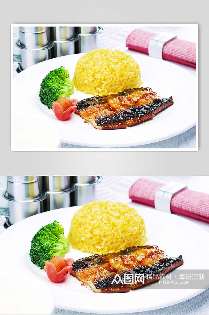 日工鳗鱼焗饭食品图片素材