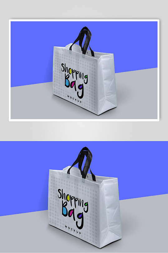 华美商务极简帆布袋子品牌logo样机