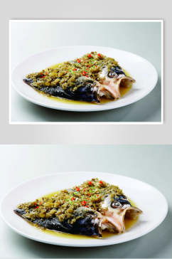 特色剁椒鱼头食物图片