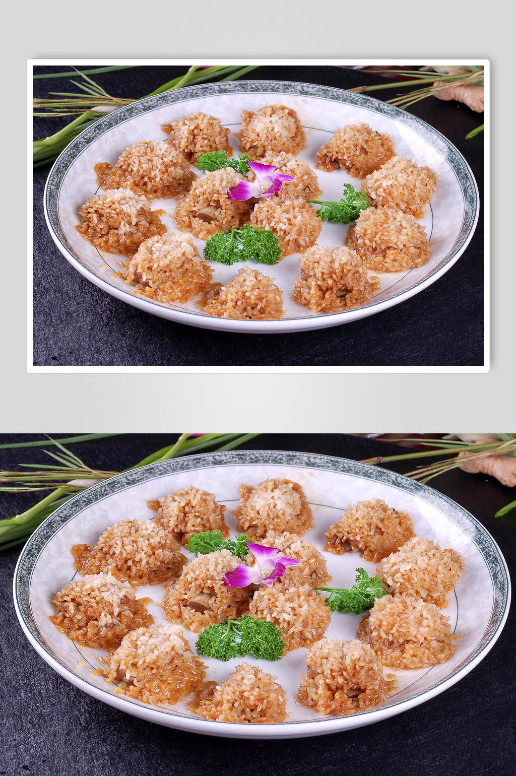新鲜糯米排骨食物图片素材