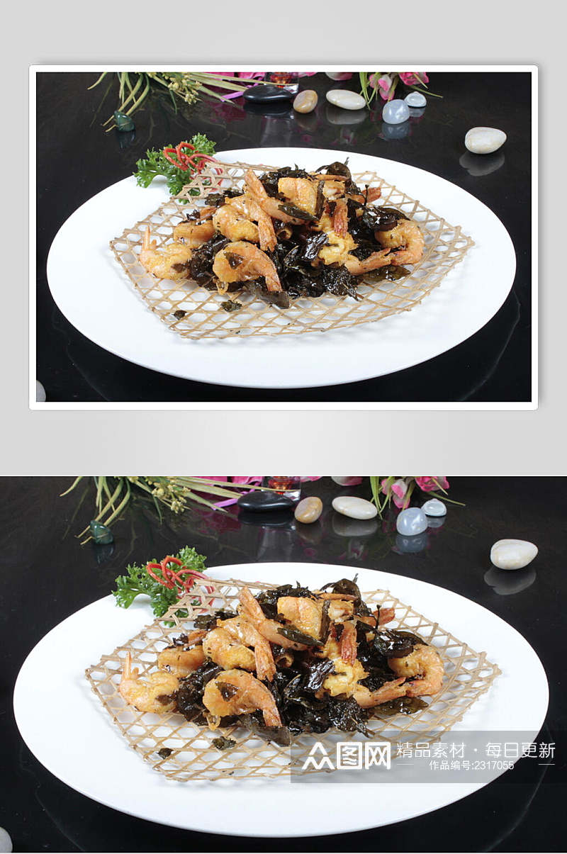 茶香虾餐饮食品图片素材