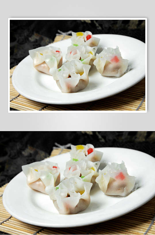 招牌一品蒸饺食物高清图片