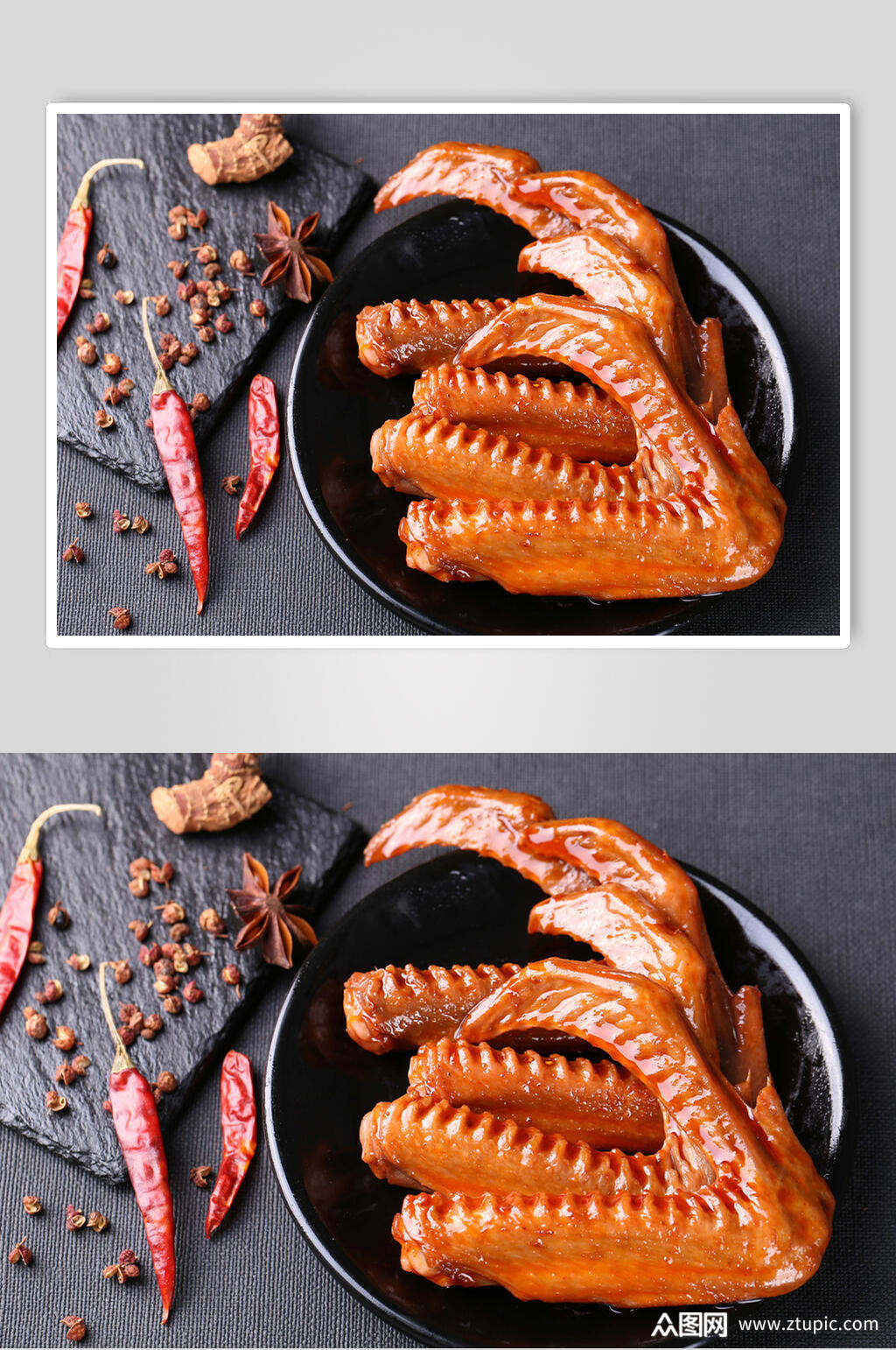 飘香卤鸭翅餐饮摄影图片素材