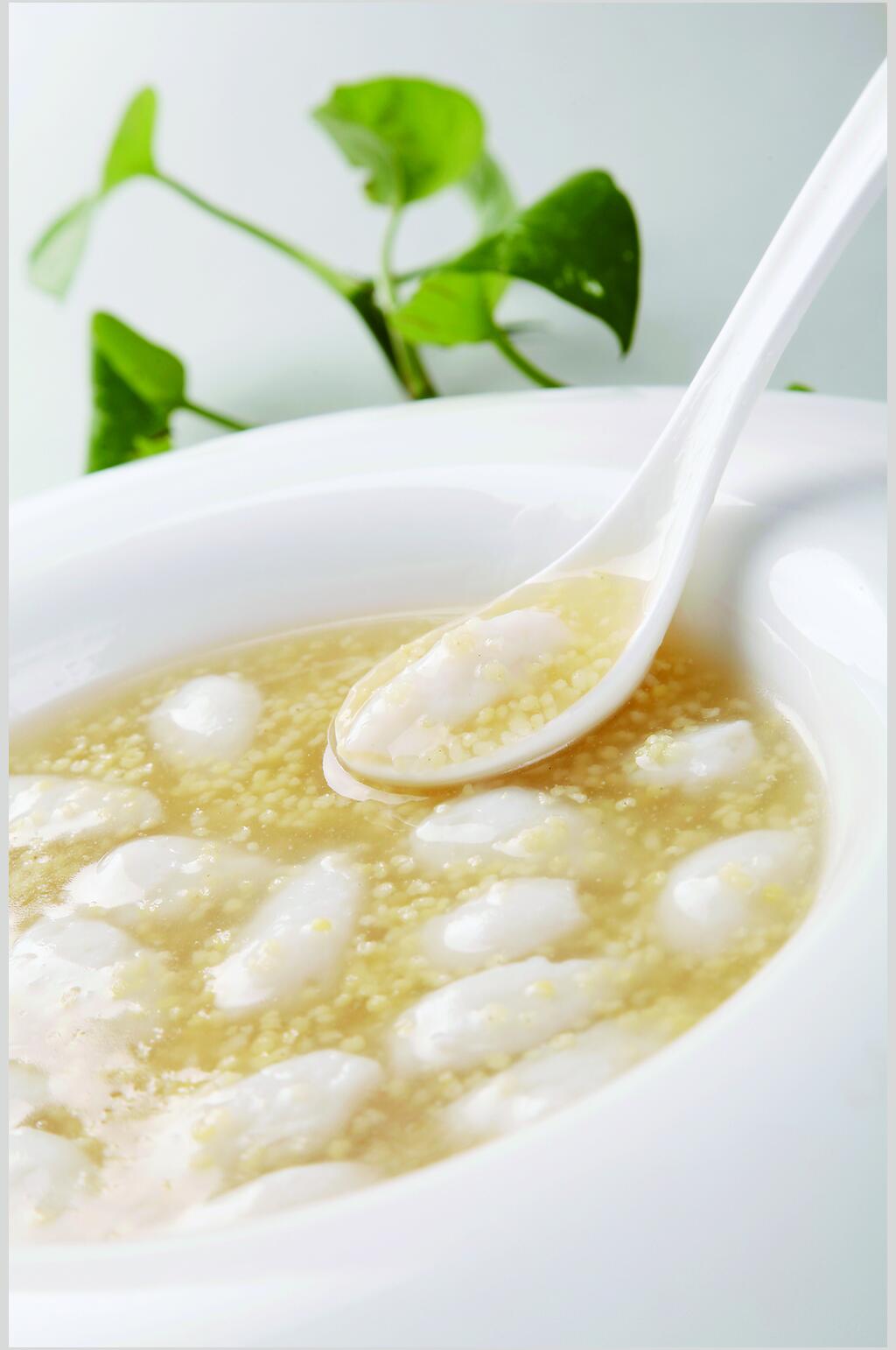 小米鱼滑食品高清图片素材