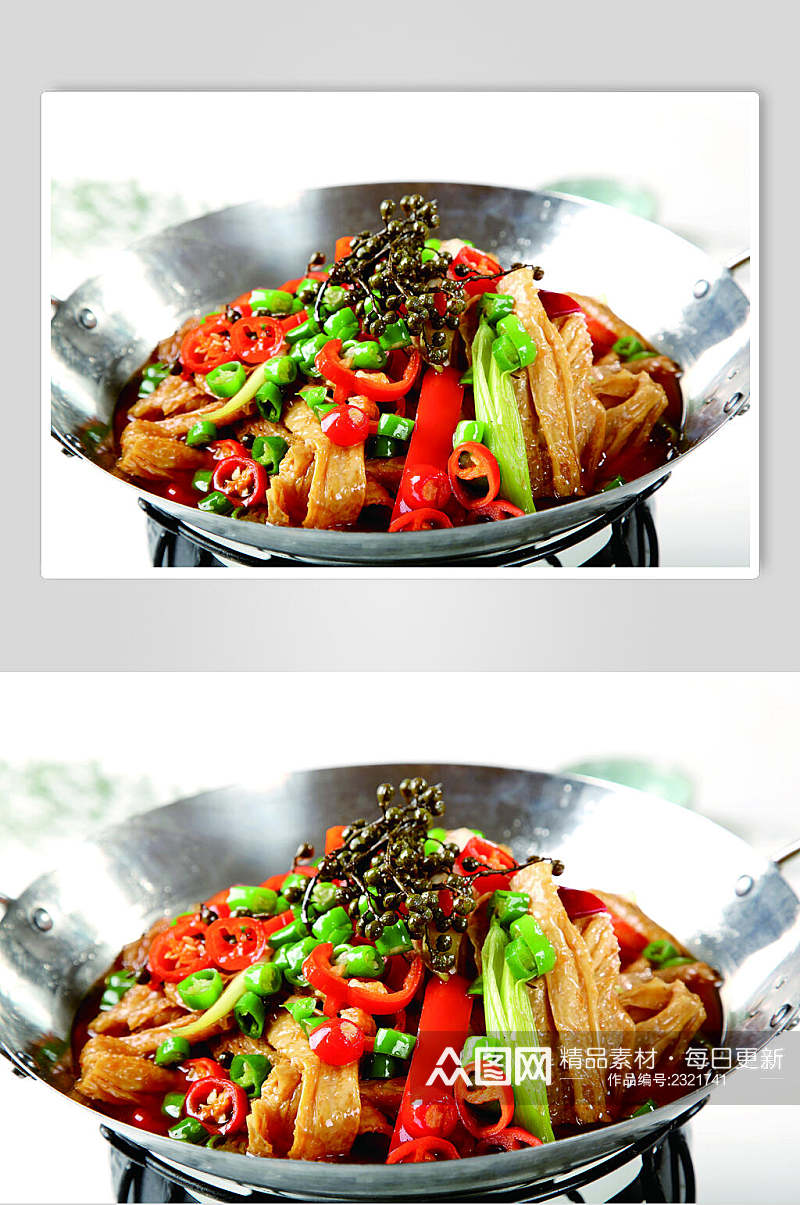 干锅豆筋食物图片素材