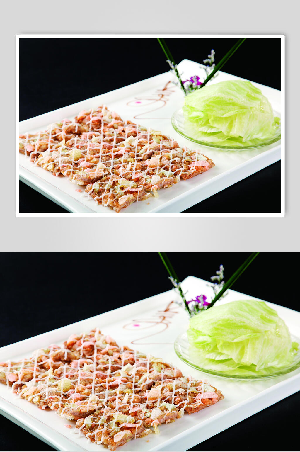 金牌脆炸牛肉食物高清图片素材