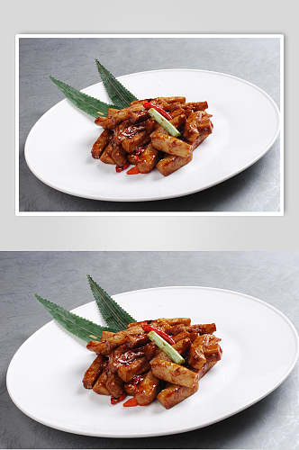 泰椒炒杏鲍菇食品图片