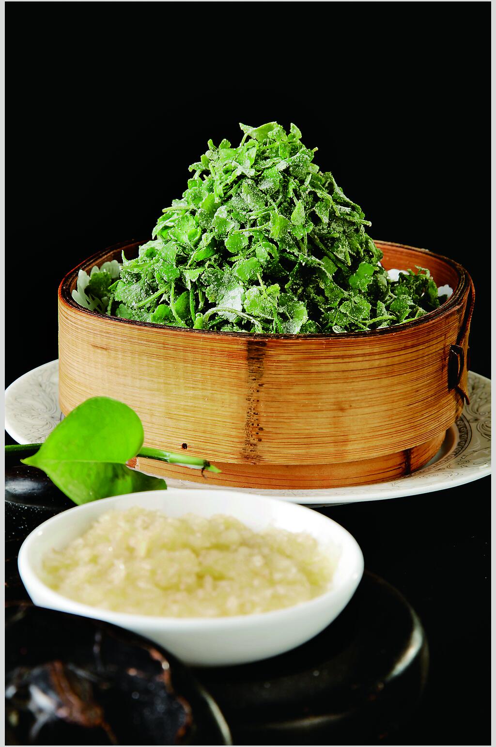 彩蒸山野菜食物摄影图片素材