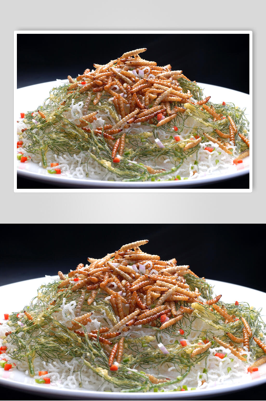 思春竹虫食品高清图片素材