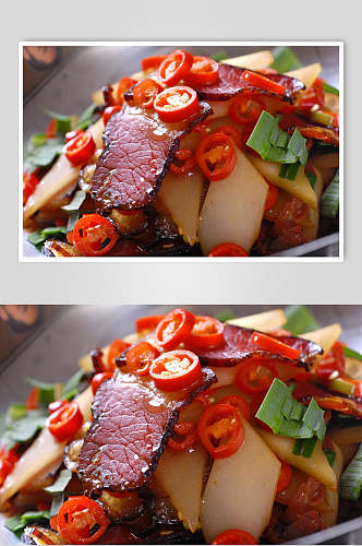 湘菜湘西风味腊肉食品图片