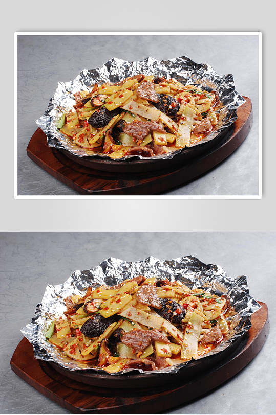 川式铁板烧食物图片