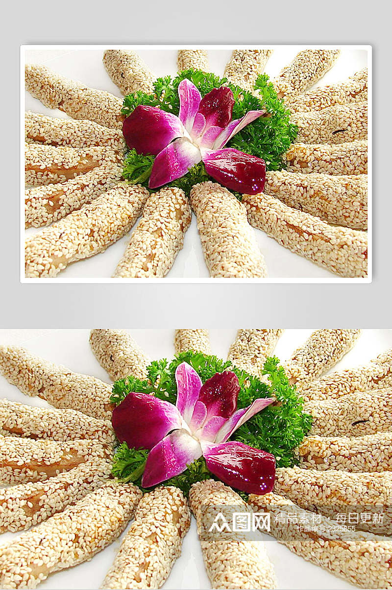 潮式香麻芋食品摄影图片素材