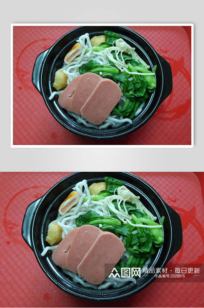 新鲜砂锅米线食品图片素材
