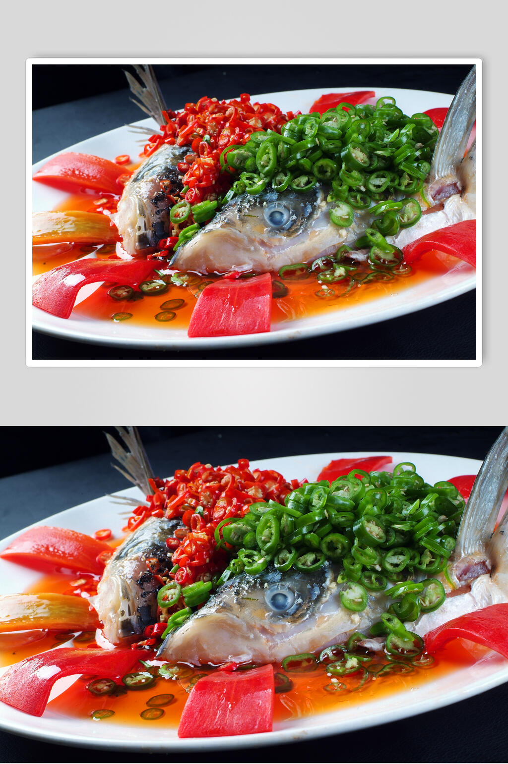 招牌美味剁椒鱼头食物图片素材