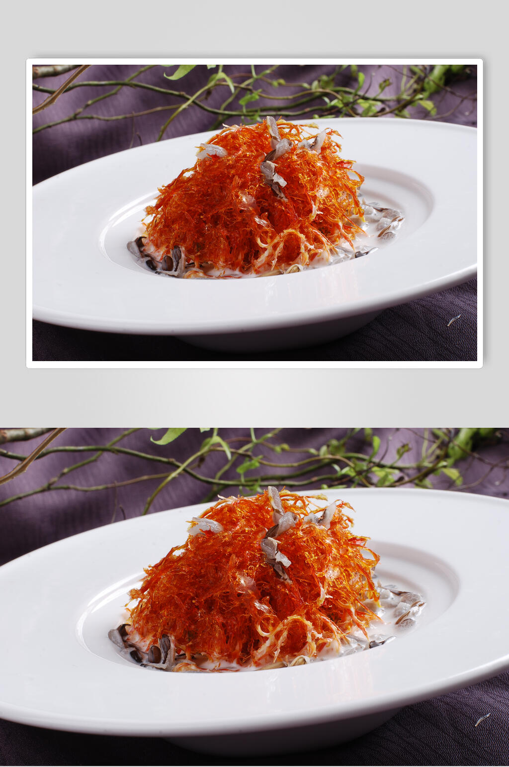 椰汁野米炖血燕餐饮摄影图片素材