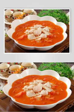 番茄黄沙餐饮食物图片