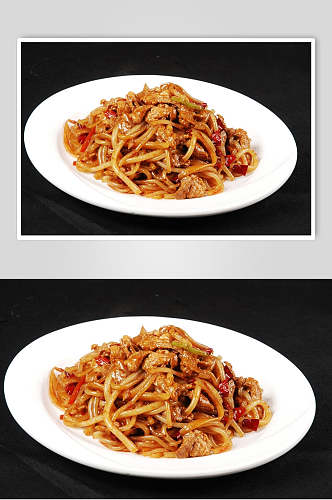 宁夏酸菜炒羊肉食品摄影图片