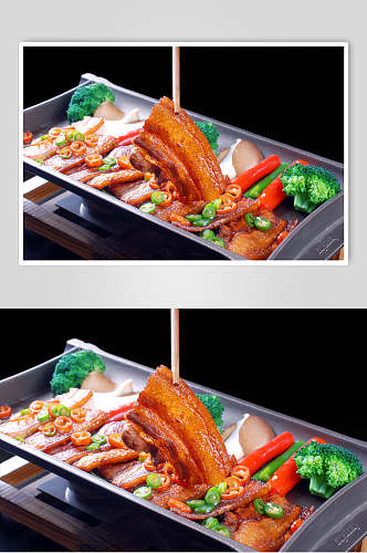 碳烤野猪肉餐饮食品图片