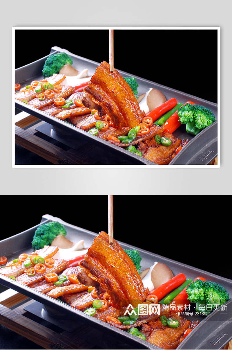 碳烤野猪肉餐饮食品图片素材