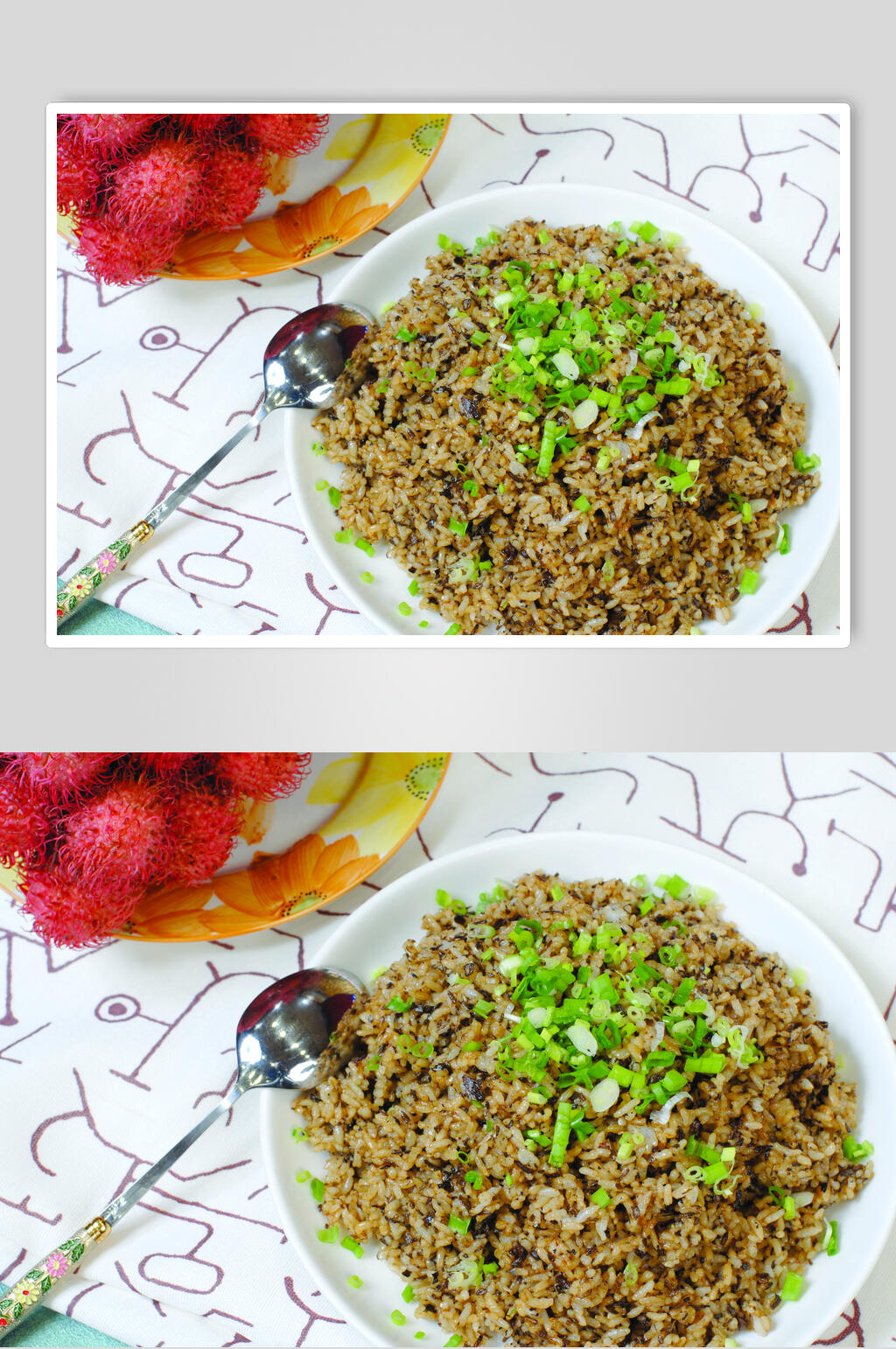芽菜炒饭食品图片素材