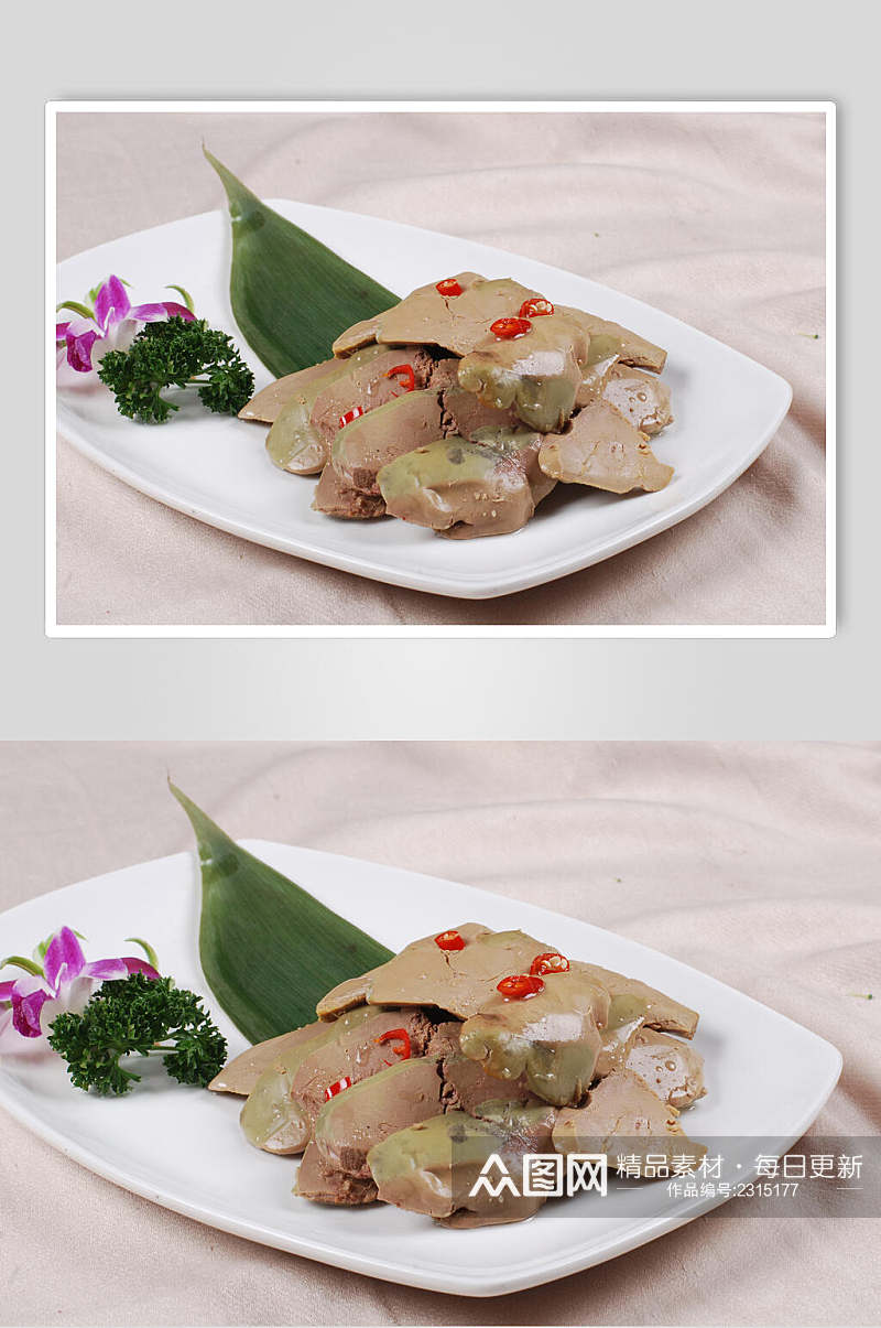 招牌法式咸鹑鹅干食物图片素材