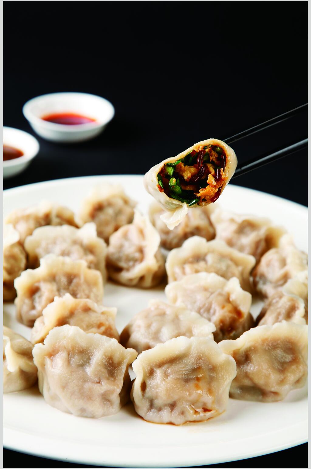 素饺子食物高清图片素材